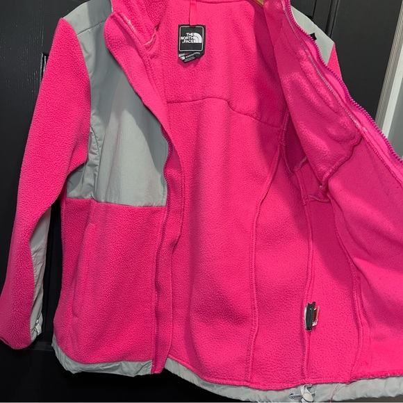 The North Face Polartec Fleece Jacket Women's Size XL - Pink Gray Full Zip - Picture 4 of 12
